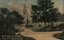 St. Peters Cathedral from Nth Parklands Adelaide, SA Australia Postcard Postcard Postcard