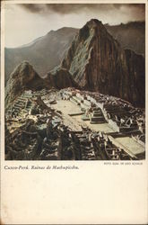 Cuzco-Peru. Ruinas de Machupichu Postcard