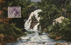 Water falls in Sao Leopoldo Brazil Postcard Postcard Postcard