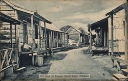 Old town at Empire Canal Zone, Panama Postcard