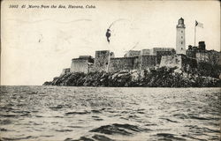 Morro from the sea, Havana, Cuba Postcard
