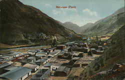 View of Town Matucana, Peru Postcard Postcard Postcard