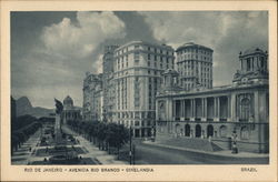 Avenida Rio Branco - Cinelandia Rio de Janeiro, Brazil Postcard Postcard Postcard