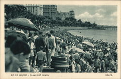 Rio de Janeiro - Flamengo Beach - Brazil Postcard