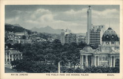 Rio de Janeiro - The Public Park and Monroe Palace - Brazil Postcard Postcard Postcard