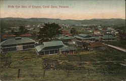 Birds Eye View of Empire, Canal Zone, Panama Postcard