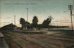 Entrance to Cristobal Canal Zone, Panama Postcard