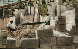 View of Stone Quarry Postcard