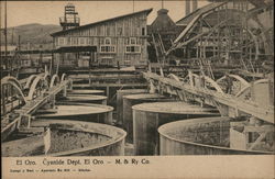 Vats of cyanide at a gold mine Mexico Postcard Postcard Postcard