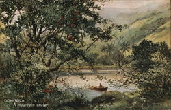 A mountain crater Postcard