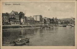 Rheinpartie mit Hotel Anker und Hotel Furstenburg Postcard