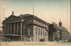 Berlin Konigi Opernhaus und hedwigskirche Postcard