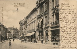 Rue de Sauvage Wildermannstrasse Postcard
