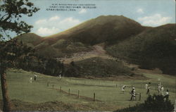 Mt. Miyoken From Golf Links, Unzen Park Postcard