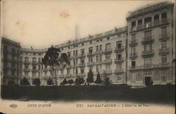 French Riviera , San Salvadour Hotel seen from the Park Postcard