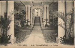 French Riviera , San Salvadour The lobby Postcard