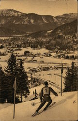 Slalom Slope and Olympic Ski Stadium Postcard