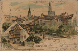 greetings from Strasbourg Postcard