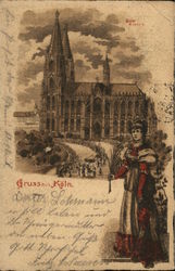 Greetings from Cologne Postcard