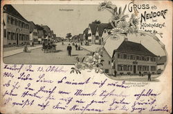 Gruss aus Neudorf bei Huningen Postcard