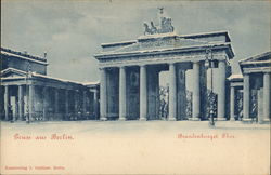 Greetings from Berlin - Brandenburg Gate Postcard