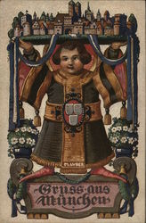 Gruss aus Munchen Postcard
