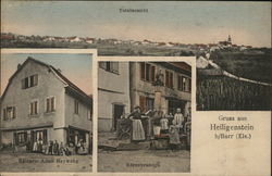 Greetings from Heiligenstein - various scenes Postcard