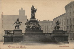 Greetings from Berlin - Luther monument Postcard