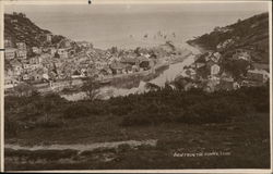 View from the downs, Looe Postcard