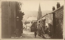 Looking Down Street Postcard