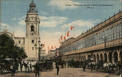Lima: Plaza de Armas y Portal de Botoneros Peru Postcard Postcard Postcard
