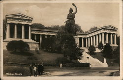 From the Loewenbraeu, Munich, Bavaria Postcard