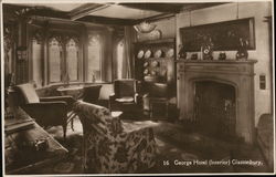 George Hotel (interior) Glastonbury England Somerset Postcard Postcard Postcard