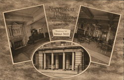 National Hotel London, Upper Belford Place, Russell Square England Postcard Postcard Postcard