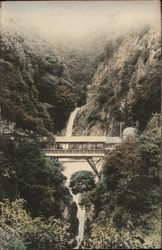View of a water fall Kobe, Japan Postcard Postcard Postcard