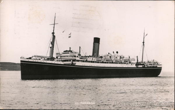 Tamaroa of the Shaw Savill Line Steamers