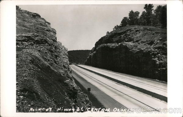 Rock Cut Highway Route 66, Central Ozarks Missouri