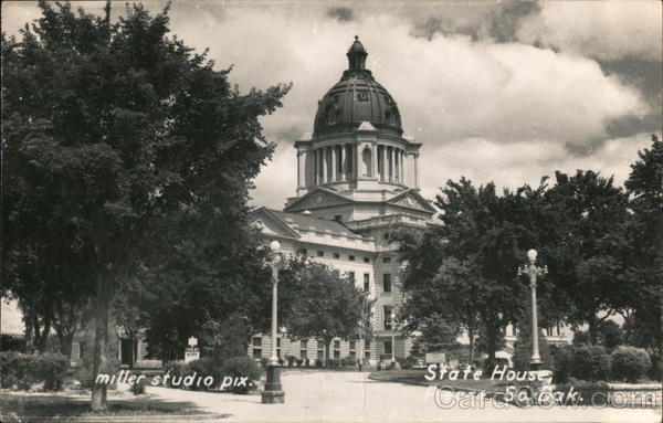 State House, Pierce, So. Dak. Pierre South Dakota Miller Studio