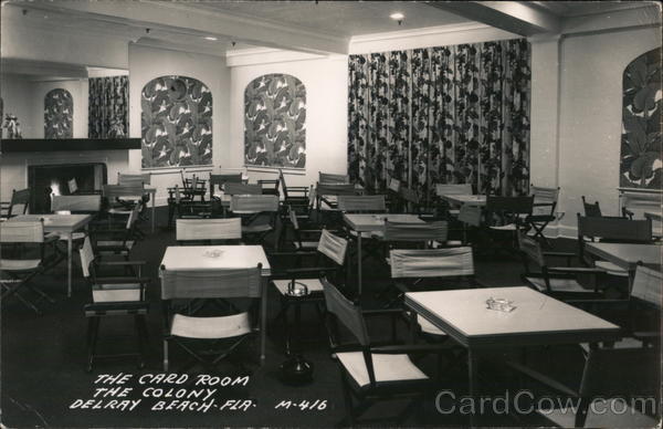 The Card Room, The Colony Delray Beach Florida