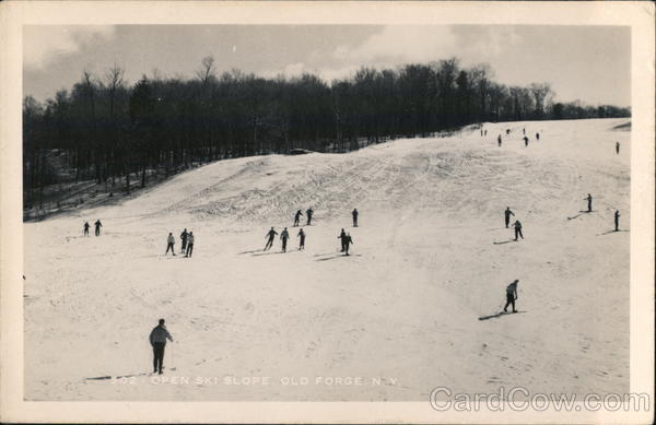 Open Ski Slope Old Forge New York