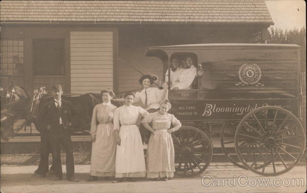 Bloomingdales Horse Drawn Delivery Wagon New York Horse-Drawn