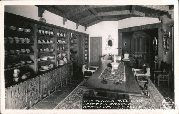 The Dining Room at Scotty's Castle Death Valley California