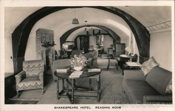 Shakespeare Hotel, Reading Room Stratford on Avon England