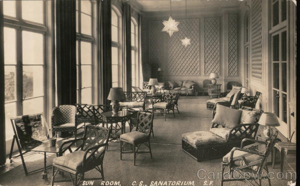 Sun Room, C.S. Sanatorium San Francisco California