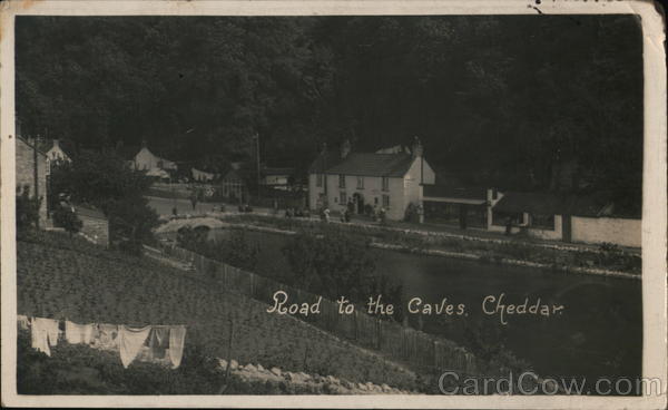 Road to Caves Cheddar England Somerset