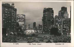 City at Night Postcard