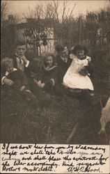 Family Posing Outside Buenos Aires, Argentina Postcard Postcard Postcard