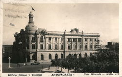 Edificio Correos y Telegrafo Antofagasta, Chile Postcard Postcard Postcard