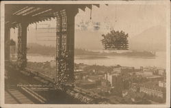 View From Roof Garden, Hotel Vancouver Postcard