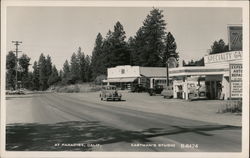 Street Through Town Paradise, CA Postcard Postcard Postcard